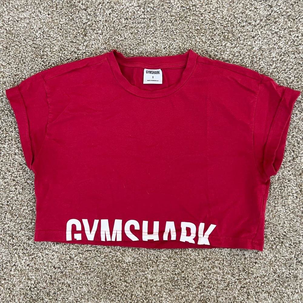Gymshark Fraction Crop Top - Pink size small